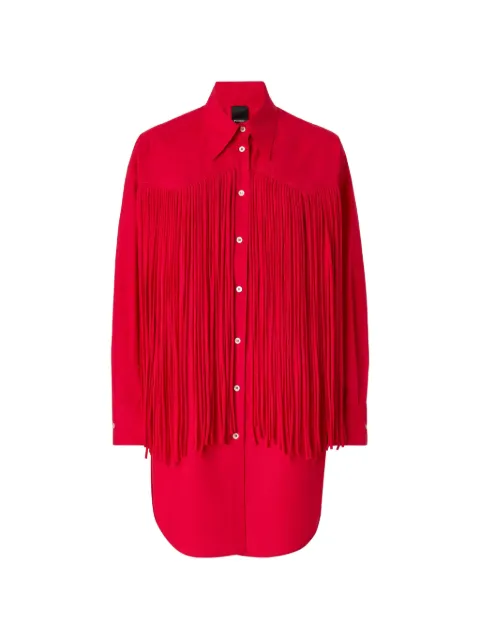 PINKO fringe-detail mini dress Red 106971A2LD