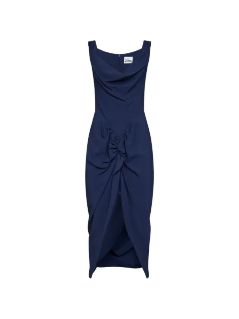 Vivienne Westwood draped asymmetric midi dress Blue 11010329W01JT