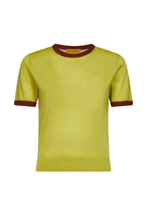 Guest In Residence Airy cashmere T-shirt Green W44211JF
