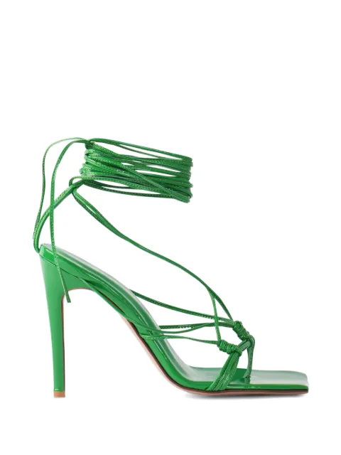 Andrea Wazen Mandaloun heeled sandals Green MANDALOUN