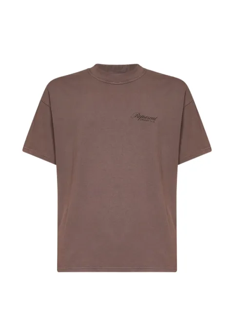Represent Owners Club logo-print T-shirt Brown OCM41201