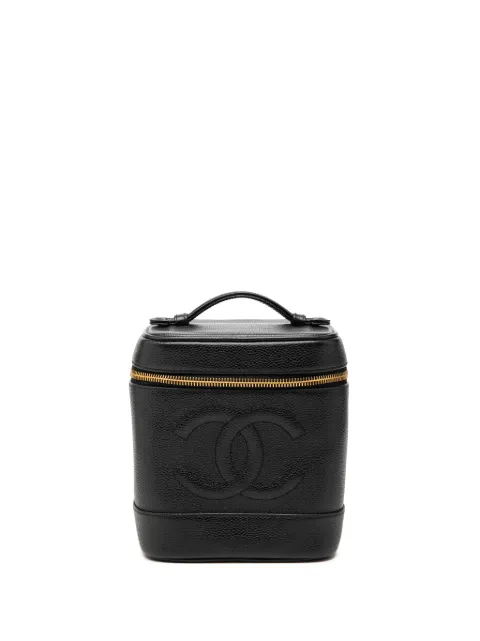 CHANEL Pre-Owned 2000-2002 CC Caviar vanity bag Black N7MYVVJ9NNE9OR7P