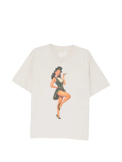 Melt graphic-printed T-shirt Neutrals MS5361