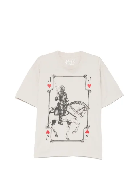 Melt cotton printed T-shirt Neutrals MS5363