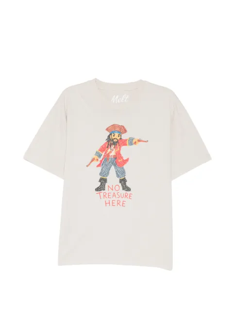 Melt graphic-printed T-shirt Neutrals MS5364