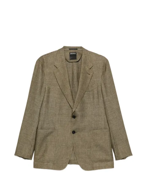 Zegna notched-lapel jacket Green 359538A31DJSS0