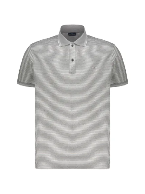 Paul & Shark striped-pattern polo shirt Grey 25411226