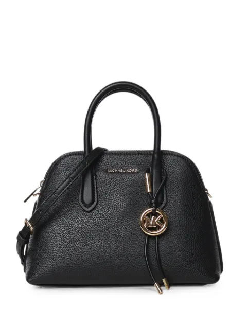 Michael Kors Freddie logo-plaque pebbled-leather tote bag Black 30T6GX4S2L