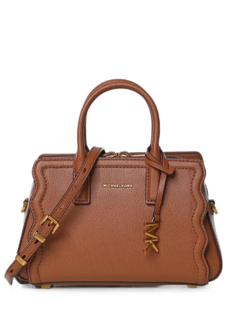 Michael Kors XS Laila scalloped-edge handbag Brown 32T6A9IC0L