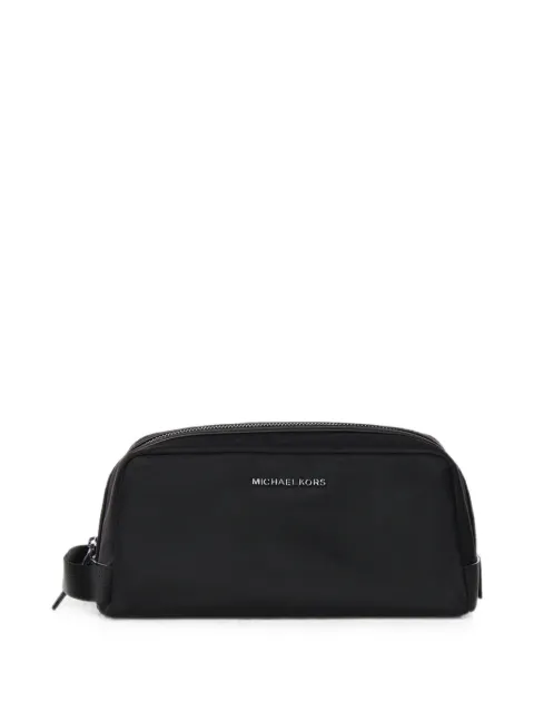 Michael Kors Brooklyn logo-plaque wash bag Black 33T6GHDT7O