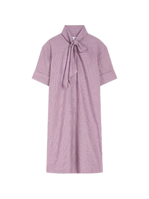 DRIES VAN NOTEN cotton shirt dress Purple 2621310004063