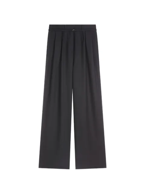 DRIES VAN NOTEN belted pleated trousers Black 2621309064265