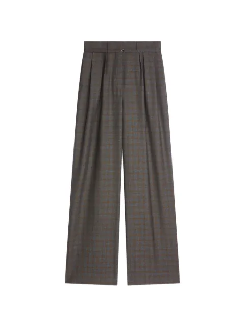 DRIES VAN NOTEN belted wool pants Grey 2621309064264