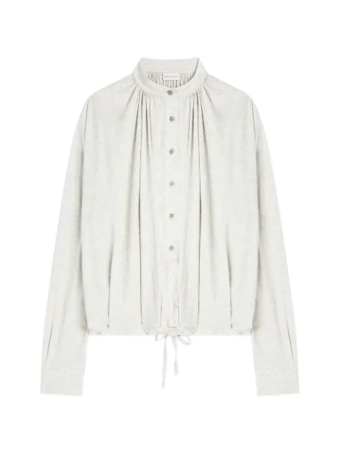 DRIES VAN NOTEN loose cotton blouse Grey 2621311134607