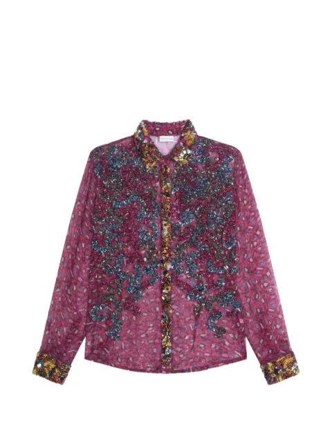 DRIES VAN NOTEN embroidered shirt Pink 2621307154430