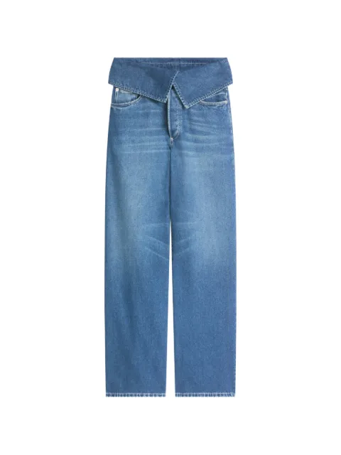 DRIES VAN NOTEN folded denim pants Blue 2621309084411