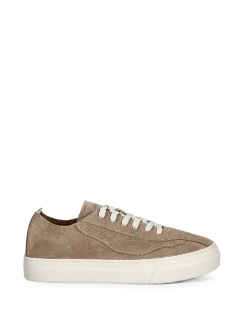 Stepney Workers Club Reverse suede panelled sneakers Neutrals OM07605