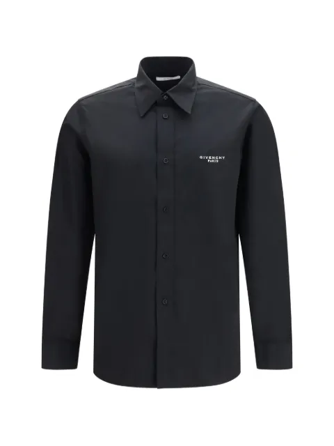Givenchy logo-stamp shirt Black BM616M165R