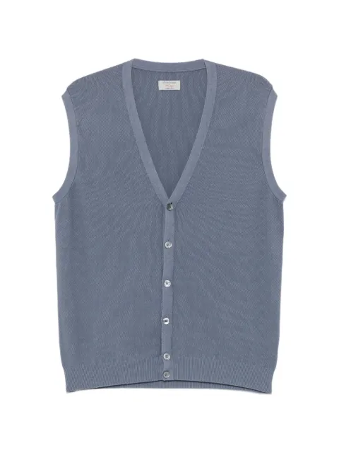 Gran Sasso V-neck button-up vest Blue 5813621419