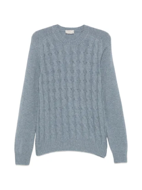 Gran Sasso cable-knit sweater Blue 1311622602