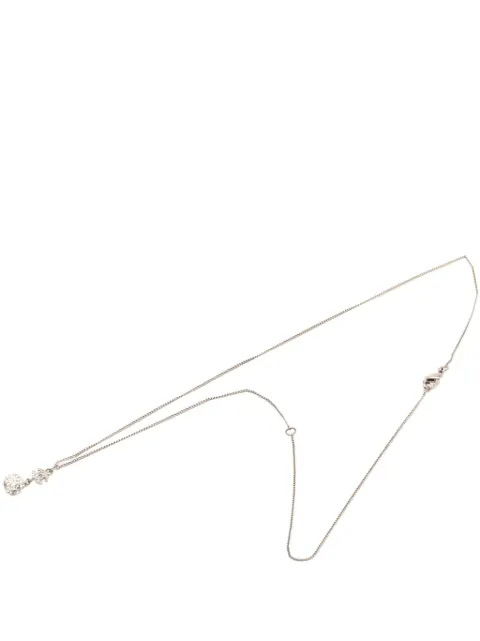CHANEL Pre-Owned 2011 CC Brass Strass Ball Pendant Necklace costume necklace Silver DLWJGAEWCPR2I6KQ