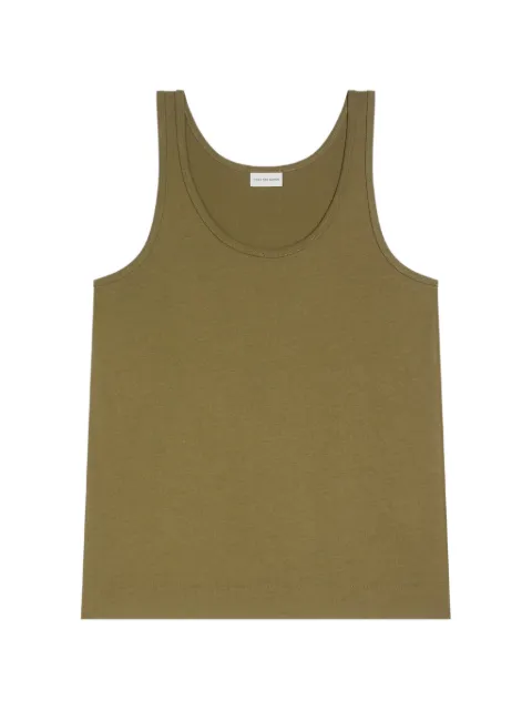 DRIES VAN NOTEN cotton tank top Green 2621311034600