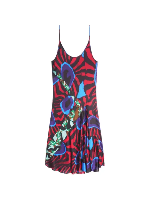 DRIES VAN NOTEN printed slip dress Red 2621310074001