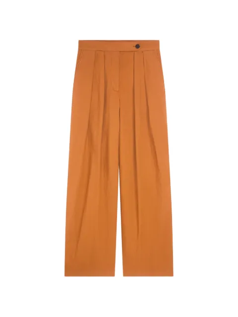 DRIES VAN NOTEN wide pleated pants Orange 2621309034322