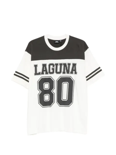 Stüssy Laguna logo-print panelled T-shirt White 1140389