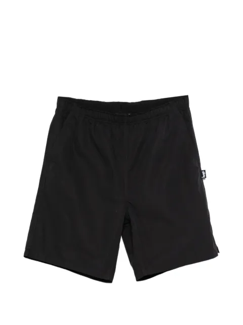 Stüssy logo-tag elasticated track shorts Black 112360