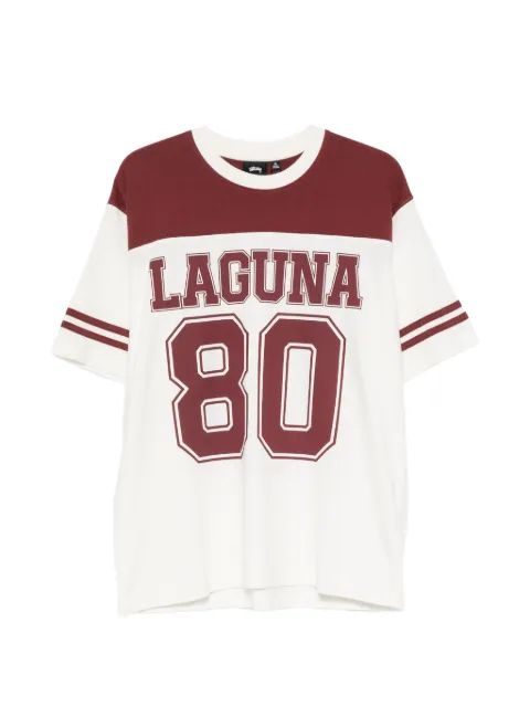 Stüssy Laguna logo-print panelled T-shirt White 1140389
