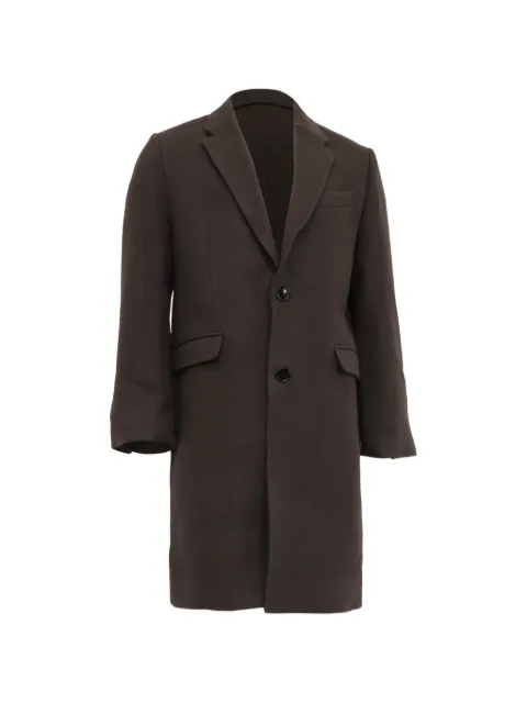 AMI Paris single-breasted coat Brown RFCPUUSCL744662M