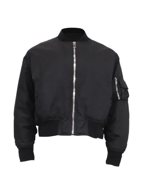 Givenchy Pre-Owned zip-up bomber jacket Black RFCPUUSCL744664M