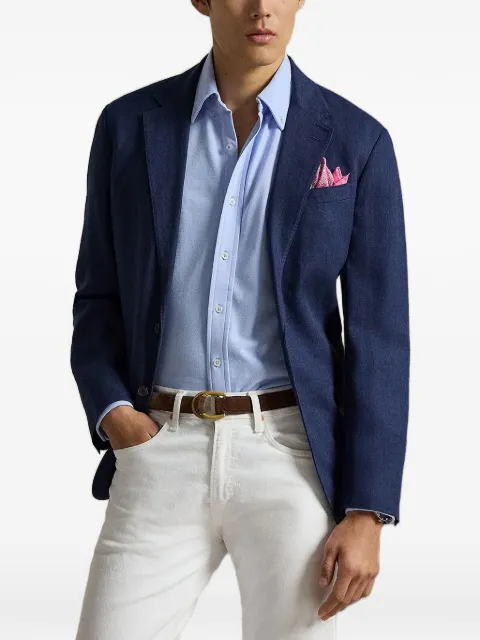 Polo Ralph Lauren logo-embroidered button-down shirt Blue 710654408505
