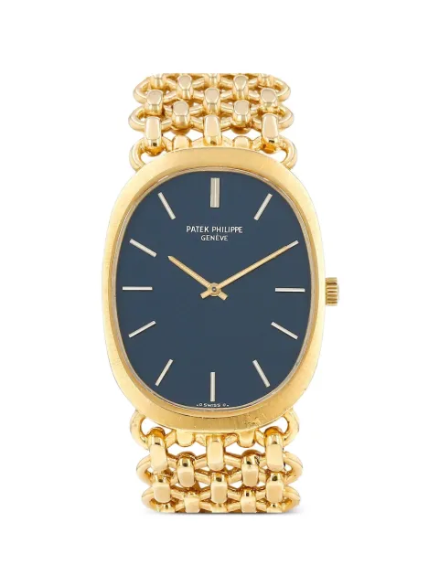 Patek Philippe Pre-Owned 1970s Golden Ellipse 34mm watch Blue 431719