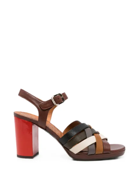 Chie Mihara Padoc interwoven leather sandals Brown PADOC