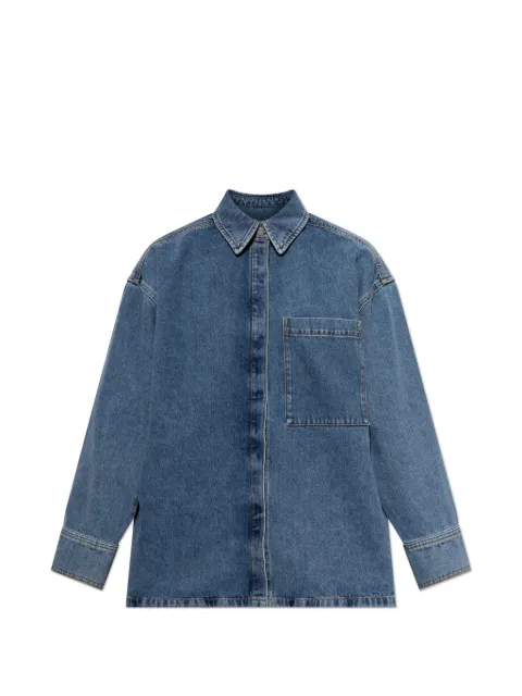 By Malene Birger Dea chest-pocket denim shirt Blue 104079
