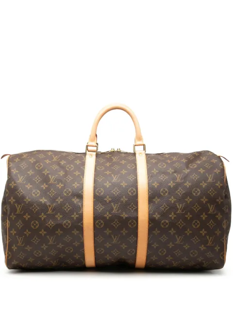 Louis Vuitton Pre-Owned 2003 Monogram Keepall 55 travel bag Brown V83R0F5QQX16ZTLB