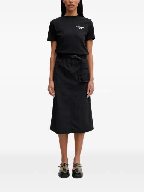 Gramicci belted cargo midi skirt Black G6SWSK037