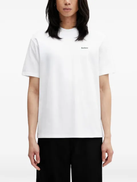 Barbour Dalton logo-embroidered T-shirt White MTS1568