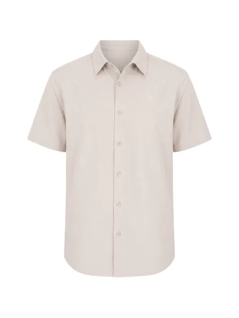 Hurley logo-embroidered short-sleeve shirt Neutrals MWVEU00005