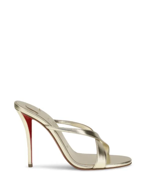Christian Louboutin Mulazee crossover-strap heeled sandals Gold 3260137G306