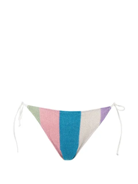 MC2 Saint Barth Marielle striped side-tie bikini bottoms Blue MRL0001