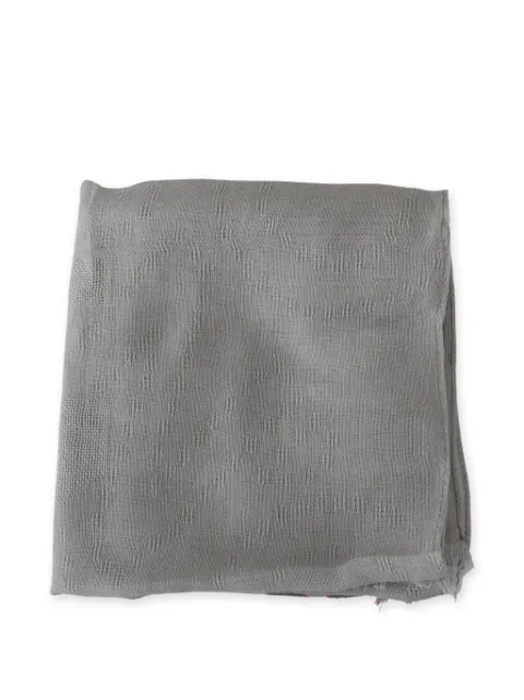 Costume National fringed cotton scarf Grey MS1525BG1