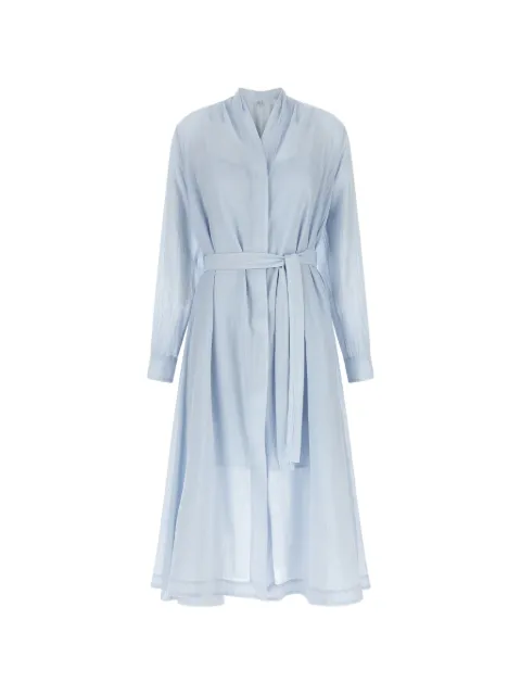 TOTEME belted midi dress Blue 263WRD0355FB0668