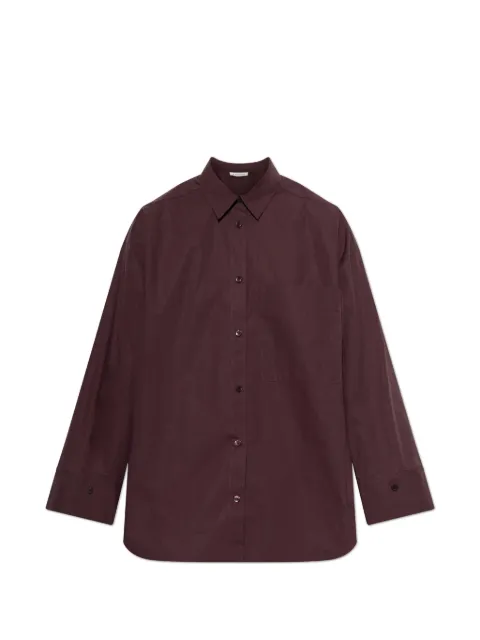 By Malene Birger Derris chest-pocket shirt Red 103165