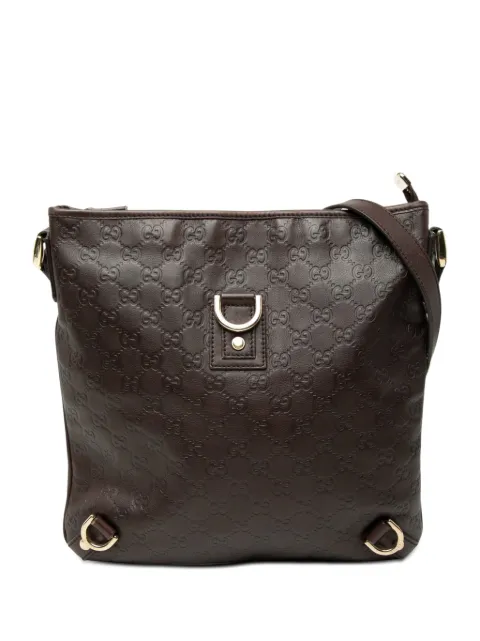 Gucci Pre-Owned 2016-2026 Guccissima Abbey D Ring crossbody bag Brown WKA5BVJN6ETRECJN