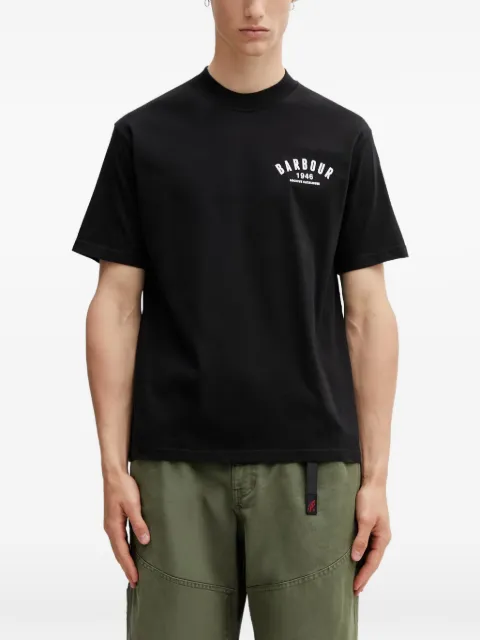 Barbour 1946 graphic-print oversize-fit T-shirt Black MTS1574