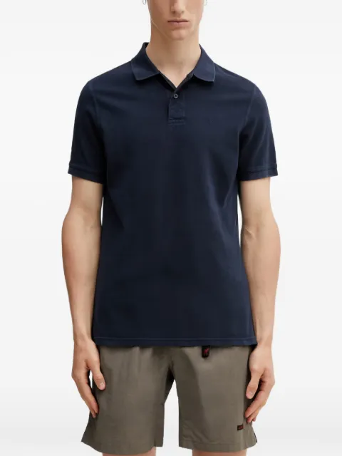 Barbour logo-embroidered polo shirt Blue MML1535