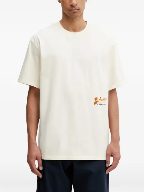 Barbour Terrain Oversized Graphic T-shirt Neutrals MTS1554
